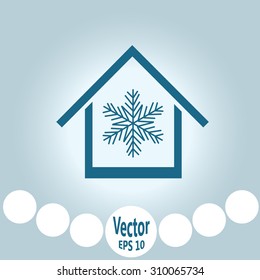 Air conditioner at home icon