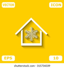 Air conditioner at home icon