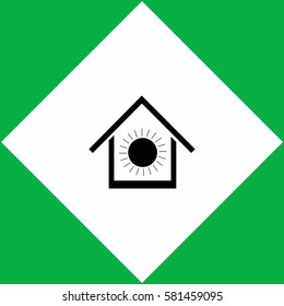 Air conditioner at home  icon Vector design.