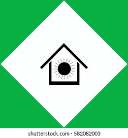 Air conditioner at home  icon Vector design.
