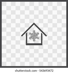 Air conditioner at home vector icon. Isolated illustration. Business picture.