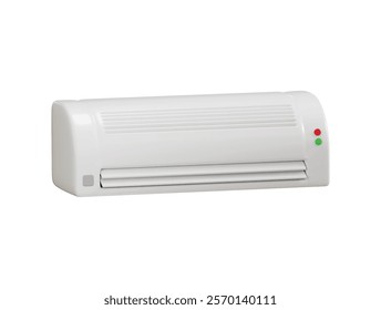 Air conditioner icon 3d render concept of Cooling and heating block of conditioner for house or office icon vector illustration