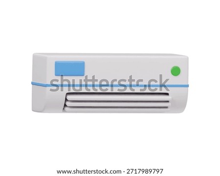 Air conditioner icon 3d render illustration