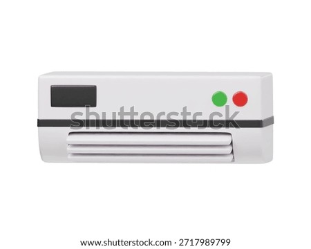 Air conditioner icon 3d render illustration