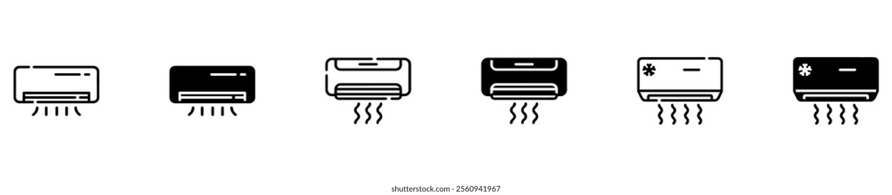 Air conditioner icon, ac, air conditioning, air conditioning icon is suitable for hotel, accommodation, conditioner icon, hot air conditioner icon. Vector Illustration. EPS 10