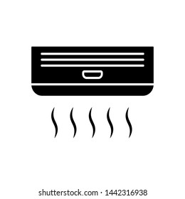 Air Conditioner Icon. AC Illustration As A Simple Vector Sign & Trendy Symbol in Glyph Style for Design and Websites, Presentation or Mobile Application.