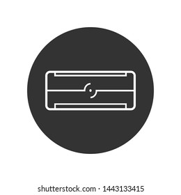 Air Conditioner Icon. AC Illustration As A Simple Vector Sign & Trendy Symbol for Design and Websites, Presentation or Mobile Application.