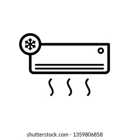 Air conditioner icon. AC Logo Vector Illustration.