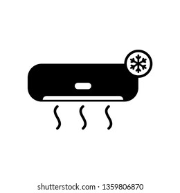 Air conditioner icon. AC Logo Vector Illustration.