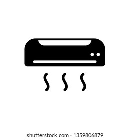 Air conditioner icon. AC Logo Vector Illustration.