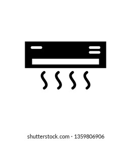 Air conditioner icon. AC Logo Vector Illustration.