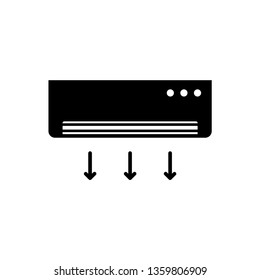 Air conditioner icon. AC Logo Vector Illustration.