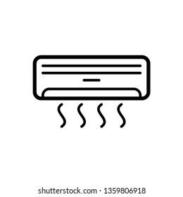 Air conditioner icon. AC Logo Vector Illustration.