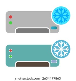 Air Conditioner Icon - AC Icon, simple flat style, illustration, logo sign symbol pictogram template, for ui or ux isolated on white for mobile app, editable