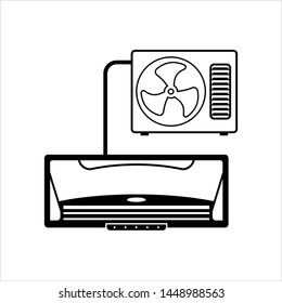 Klimaanlage-Symbol, Ac-Symbol Vektorgrafik