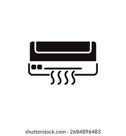 colección del icono del acondicionador de aire. Estilo de diseño con fondo
