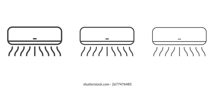 Air conditioner icon design, suitable for web, infographics, interface and apps.