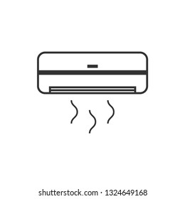Air conditioner icon design template vector isolated illustration