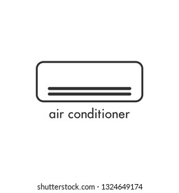 Air conditioner icon design template vector isolated illustration