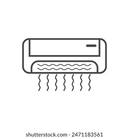 air conditioner icon design template