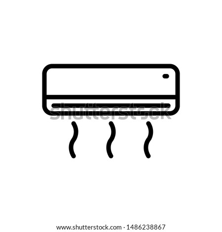 air conditioner icon design template