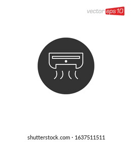 Air Conditioner Icon Design Vector