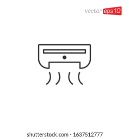 Air Conditioner Icon Design Vector