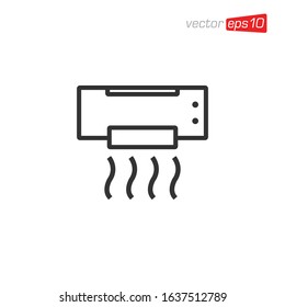 Air Conditioner Icon Design Vector