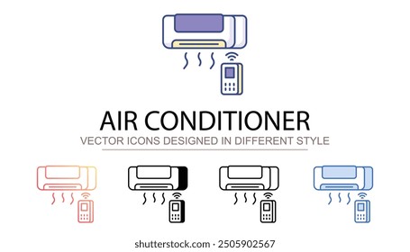 Air Conditioner icon design with white background stock illustration