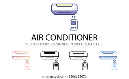 Air Conditioner icon design with white background stock illustration