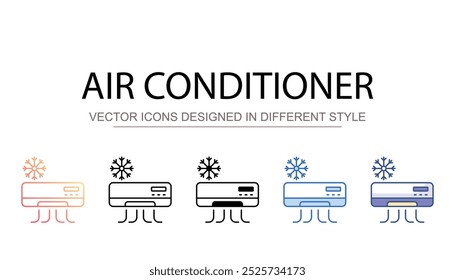 Air Conditioner icon design with white background stock illustration