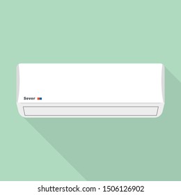 Air conditioner icon. Flat illustration of air conditioner vector icon for web design