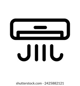 air conditioner icon. flat illustration of rewind vector icon for web