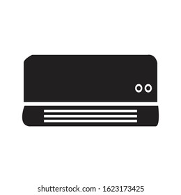 air conditioner icon in flat style isolated, vector symbol illustration