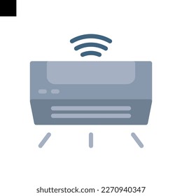 air conditioner icon flat style vector