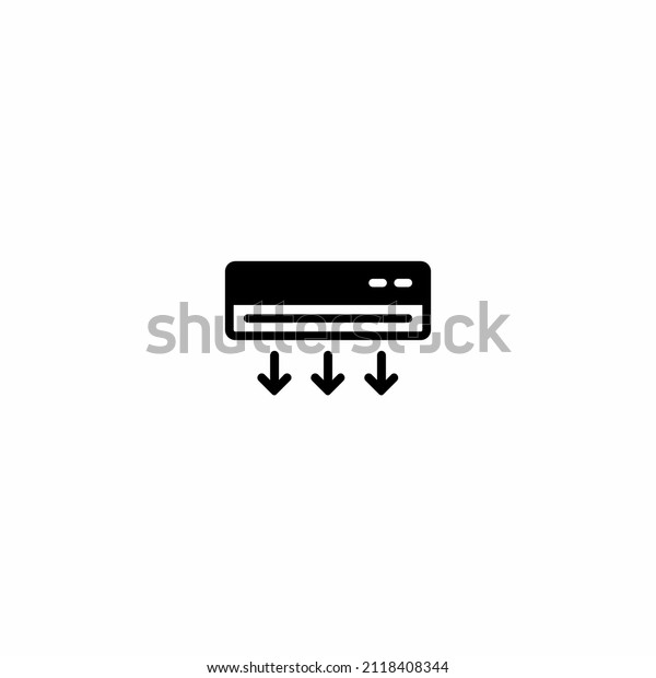 air conditioner icon glyph\
style. air conditioner vector illustration. isolated on white\
background