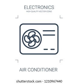 air conditioner icon. high quality line air conditioner icon on white background. from electronics collection flat trendy vector air conditioner symbol. use for web and mobile