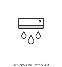 Air conditioner icon isolated on white background. Cooler symbol modern, simple, vector, icon for website design, mobile app, ui. Vector Illustration