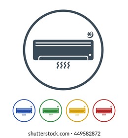 Air conditioner Icon Isolated on White Background.vector illustration icon