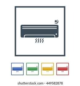 Air conditioner Icon Isolated on White Background.vector illustration icon