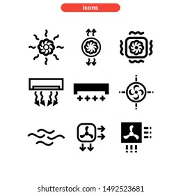 Air Conditioner Icon Isolated Sign Symbol Vector Illustration - Collection Of High Quality Black Style Vector Icons
