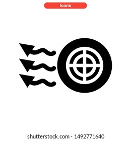 air conditioner icon isolated sign symbol vector illustration - high quality black style vector icons
