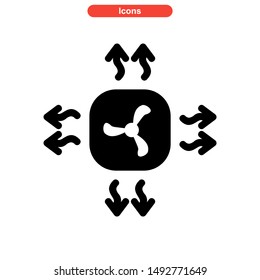 Air Conditioner Icon Isolated Sign Symbol Vector Illustration - High Quality Black Style Vector Icons
