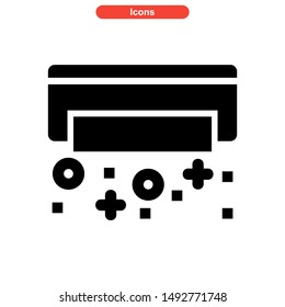 air conditioner icon isolated sign symbol vector illustration - high quality black style vector icons
