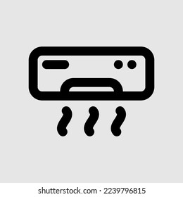 Air conditioner icon in line style about furniture, use for website mobile app presentation