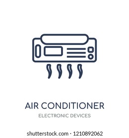 Air conditioner icon. Air conditioner linear symbol design from Electronic devices collection.