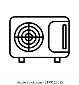 air conditioner icon on white background