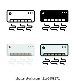 Air Conditioner Icon Set Collection