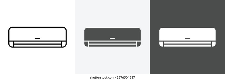 Air Conditioner Icon set vector art