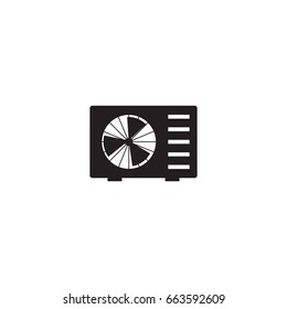 air conditioner icon. sign design